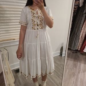 Oak meadow clothing embroidery dress